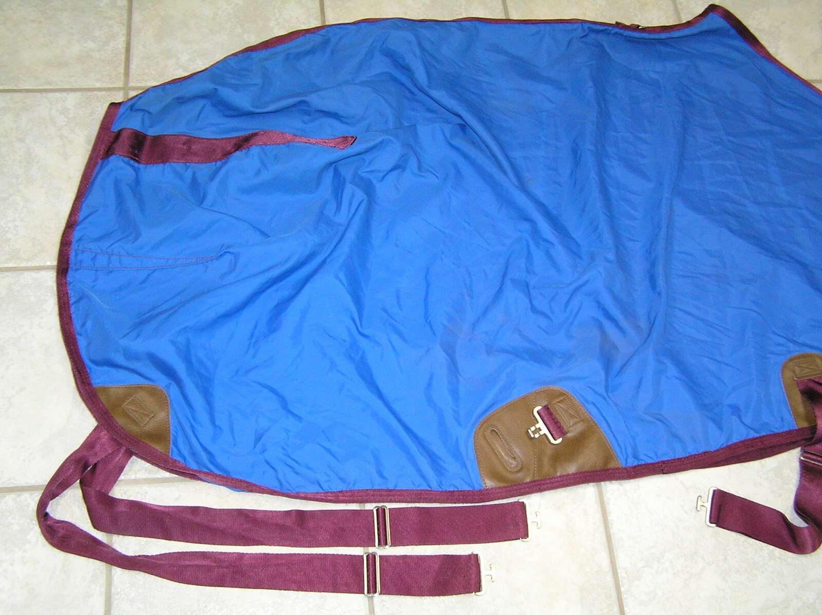 EXCELLENT BMB 420D NYLON BLUE/RED HORSE BLANKET SHEET SIZE 76 eBay