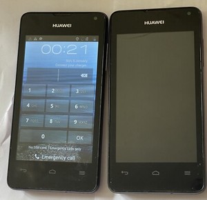 Huawei Ascend Y300 (4GB 4,0" 5MP 512MB RAM) Android Smartphones x2 lila/schwarz