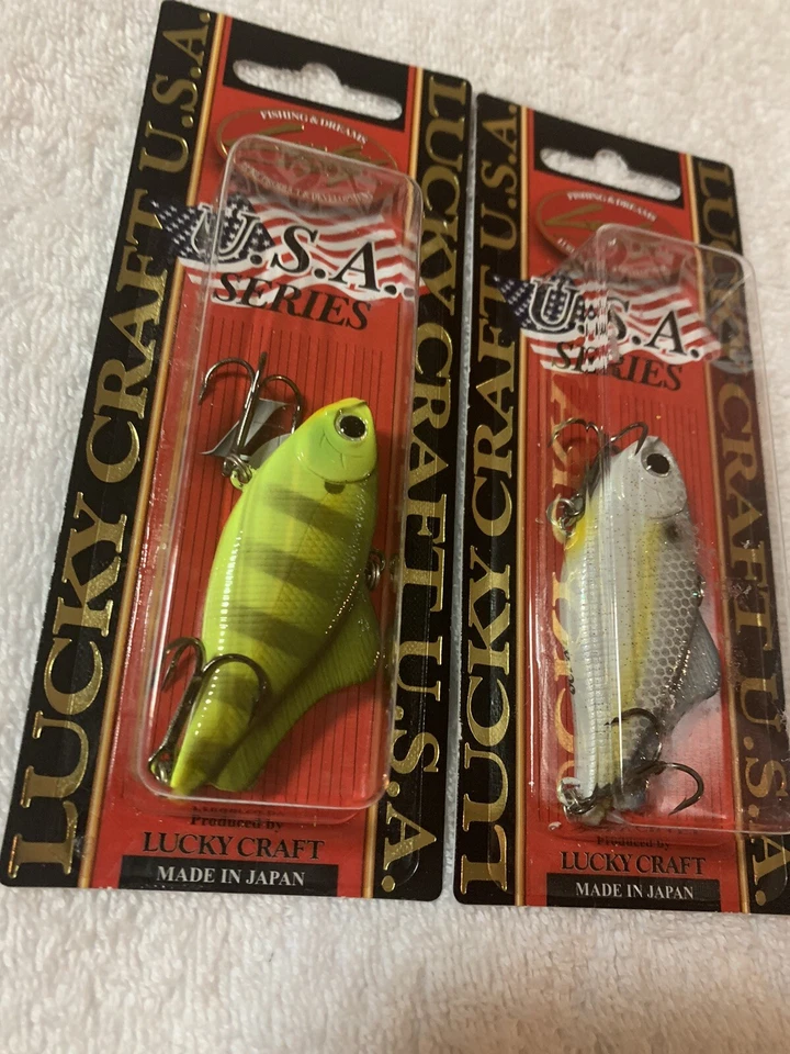 (LOT OF 2) LUCKY CRAFT LV-100 S 7/16oz.  MULTIPLE COLORS NIP - Image 2 of 4