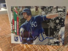 Ryan McBroom Autographed 2020 Topps Holiday Signed Baseball Card #HW66 Royals