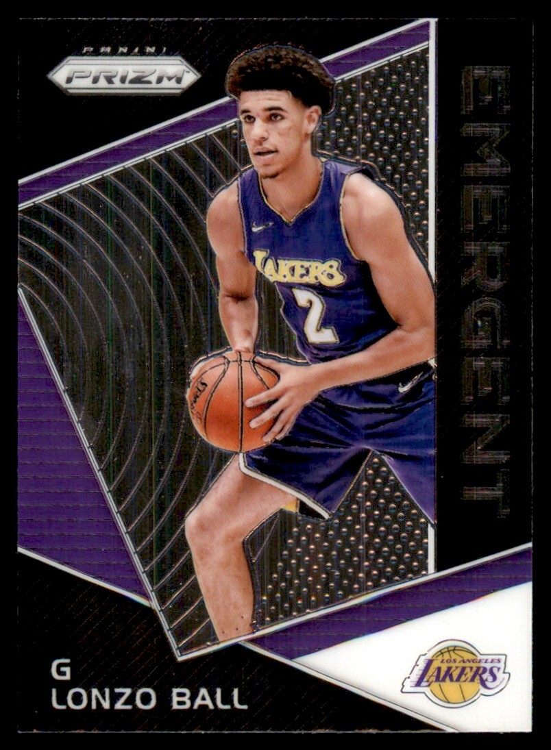 2017-18 Panini Prizm Emergent Lonzo Ball Lakers #EM-LON