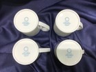 MARTHA STEWART CLASSIC BAND BLUE set of 4 MUGS never used NEW! EXCELLENT!! — photo 4