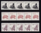 U.S. Sc. #2226, 2228 & 2252: 2c, 4c, & 3c PNCs(3) Strips of 5 Plates #1
