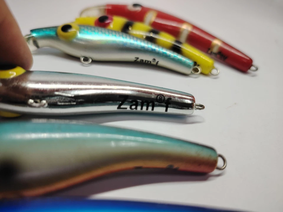 Menge 8 SELTENE & eingestellte Zalt Zam 3,5 Zoll und 4,5 Zoll Köder Crankbaits - Bild 4 von 4