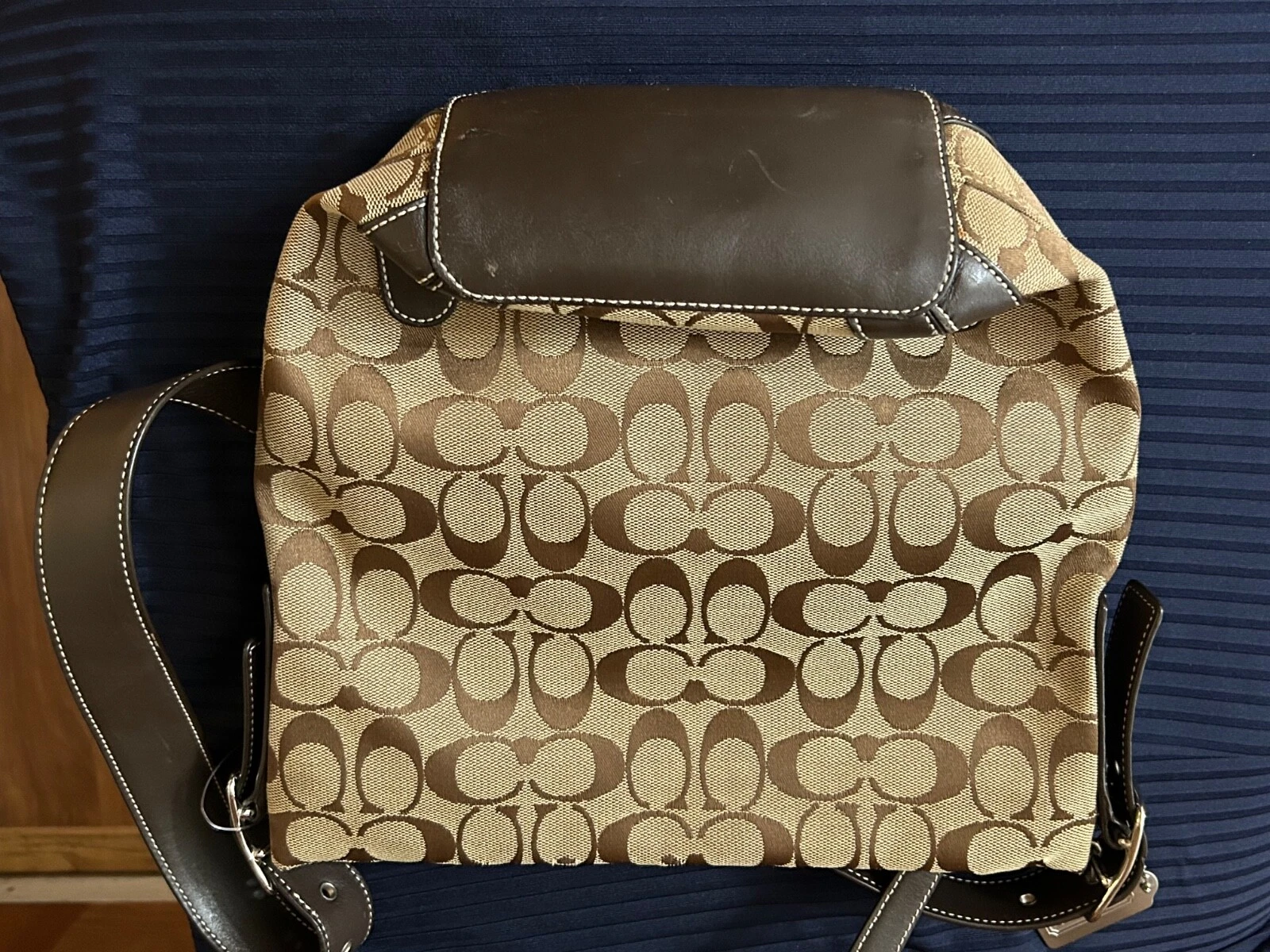 BORSA A MANO COACH SIGNATURE DUFFLE SAC BORSA A TRACOLLA KAKI TASCHINO