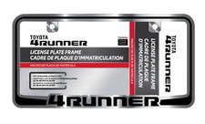 Toyota 4runner Chrome Black Metal License Plate Frame - 1 Ea. Toyota 4runner Chrome Black Metal License Plate Frame - 1 Ea.