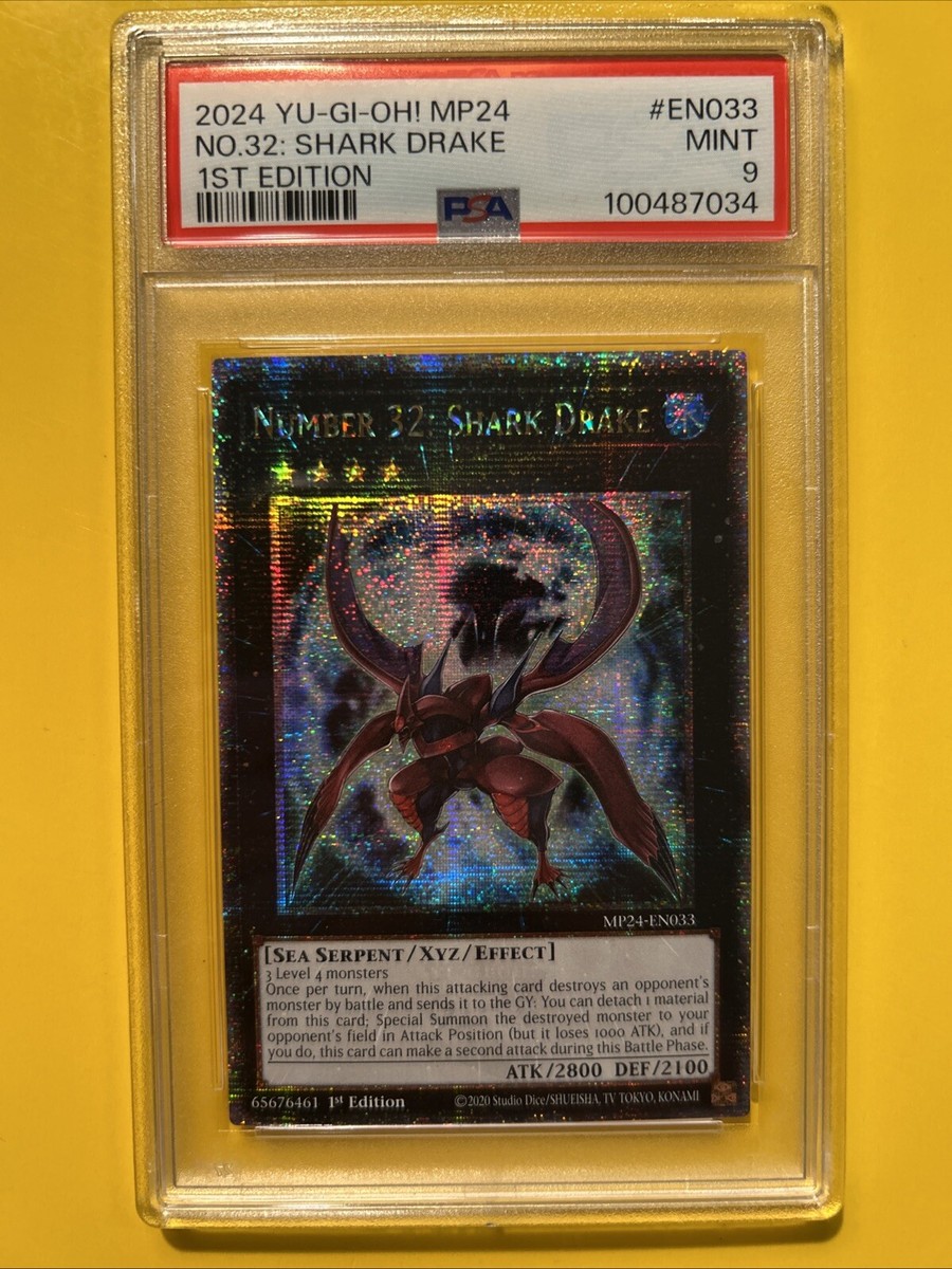 yugioh number 32 shark drake deck QCDB-JPT19 Token (Reginald and 32: Drake) (SER) TCG Corner Mint condition and never used. Tablero Numero 32: Draco Tiburn