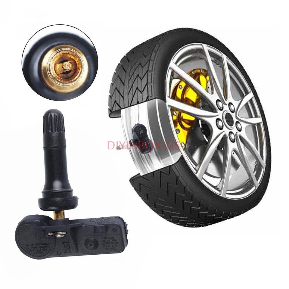 Set (4) OEM Tire Pressure Sensor TPMS 315MHz for Jeep Dodge Chrysler 56029479AB Foto 4 de 4