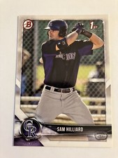 Sam Hilliard 2018 Bowman Prospects 1st Bowman #BP13 Colorado Rockies