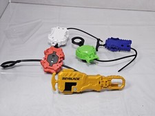 Beyblade Launcher  Ripcord Lot Master Kit Xcalius Gold And More Hasbro TOMY mc