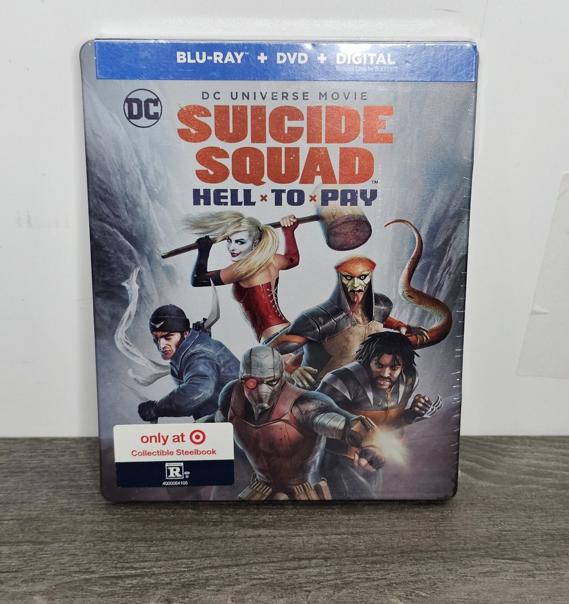 DCU: Suicide Squad: Hell To Pay (2018, Blu-ray/DVD)(SteelBook) Target Only