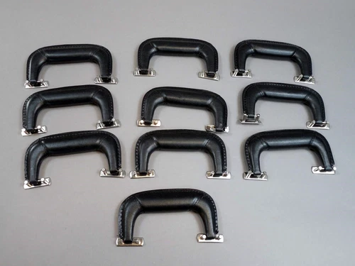 Lot of 10 Handle 6" Guitar or Other Case Black Handle With Hinges 3 1/2" Tall