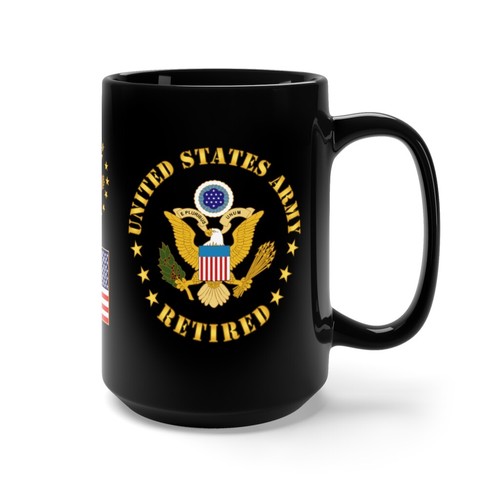 Black Mug 15oz - Army - Sergeant First Class - SFC - Retired - Picture 3 of 3