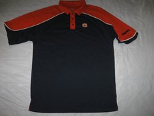 Auburn Tigers Polo Shirt Men's Large Russell Athletic AUB NCAA War Eagle SEC