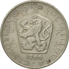 #434095 Coin, Czechoslovakia, 5 Korun, 1966, EF(40-45), Copper-nickel, KM:60