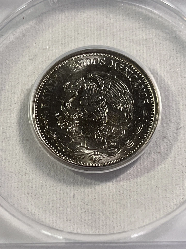 México 1987-Mo 50 pesos graduados MS 66 por ANACS Foto 4 de 4