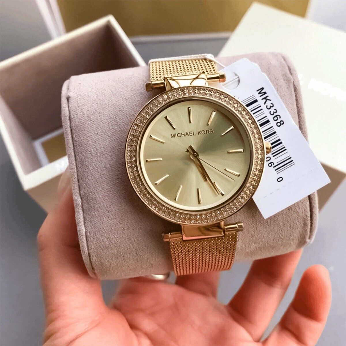 New Michael Kors MK3368 Darci Gold Tone Stainless Steel New Michael Kors MK3368 Darci Gold Tone Stainless Steel