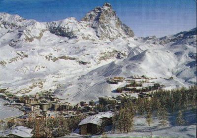 Postcard Valle D'Aosta Breuil Cervinia Italy used 1997 *5460