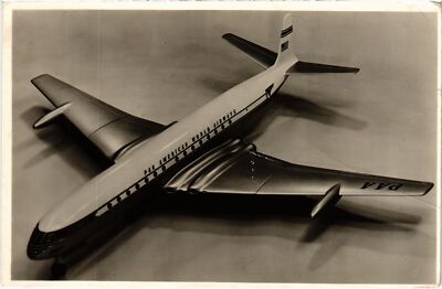 PC AVIATION AIRCARFT DE HAVILLAND COMET MK. 4 REAL PHOTO (a42373)