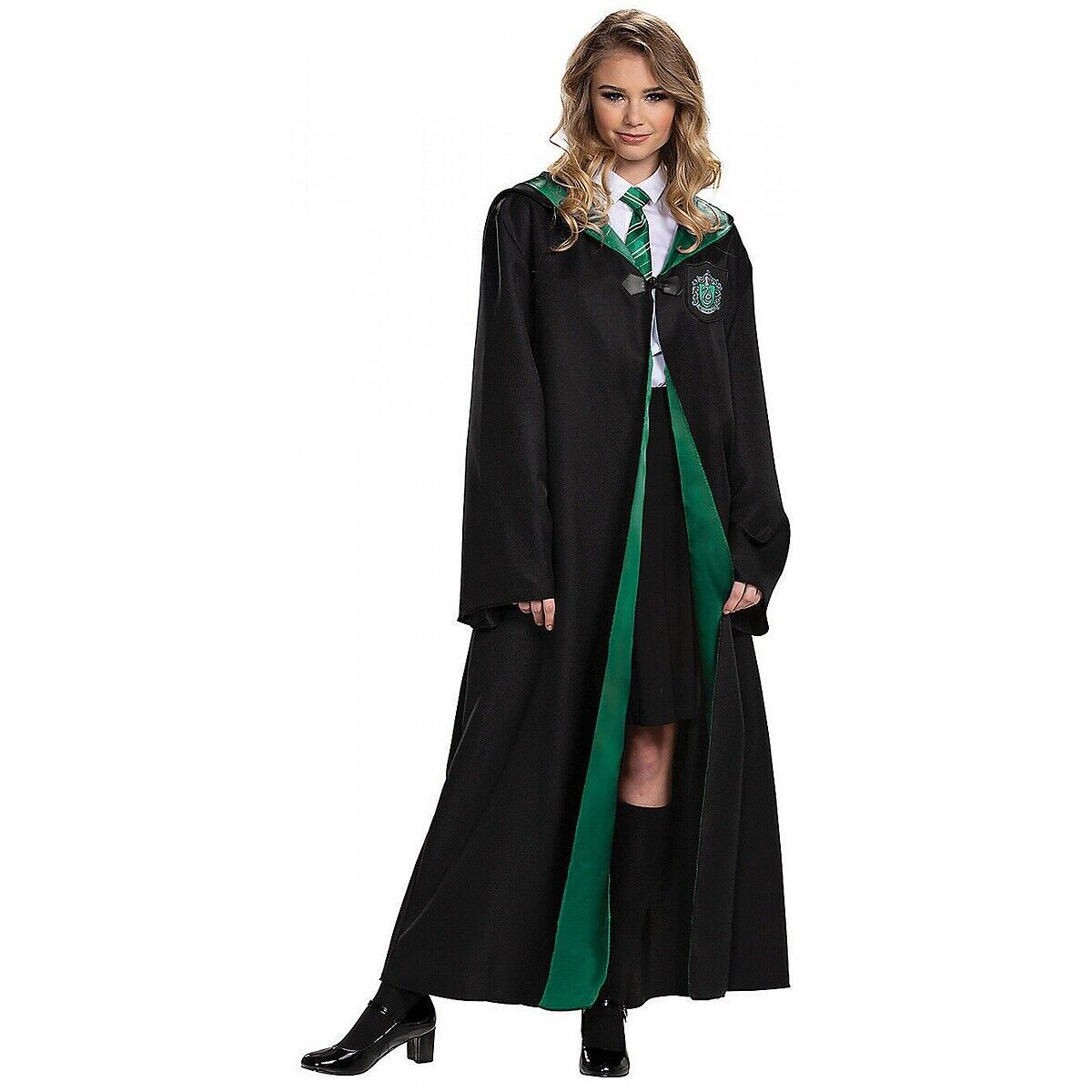 Harry Potter Slytherin Dress Tween/Adult Costume, Junior (7-9)