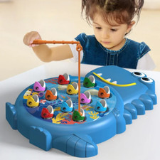Dinosaur Simple Magnetic Fishing Play Rod Game Toy with Rod Kids Educational Toy