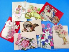 Vintage Greeting Cards Ephemera Circa 1980s To 1990s Unused Mixed Lot Of 8 USA