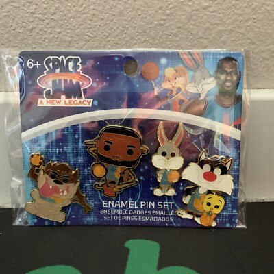 Tune Squad 4 Pc Pin Set Funko Exclusive Looney Tunes Space Jam A New Legacy