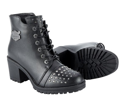 WOMENS MOTORCYCLE STUDDED WATERPROOF 