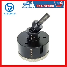 3" Diamond Drilling Bit Set for Ceramic Granite Tile Marble Hole Saw Cutter Tool