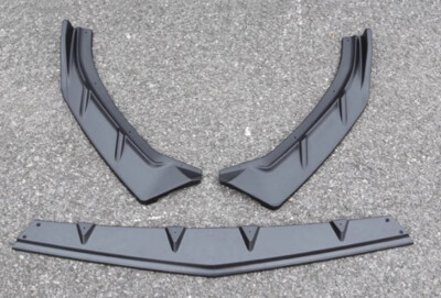 ABS Matte Black Front Bumper Lip Spoiler 3PCS For 2021 Changan Auchan X5 SUV 