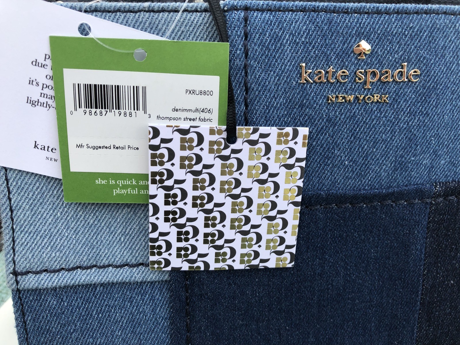 Kate Spade New York 25th Anniversary Thompson Street Sam - DENIM  NWT! image 10