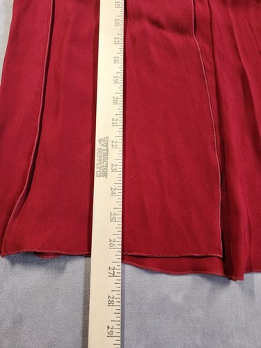 Armani Collezioni Cape Women's 10 Red Long Sleeve Tie-Neck Jacket Preppy Modest - Picture 4 of 11