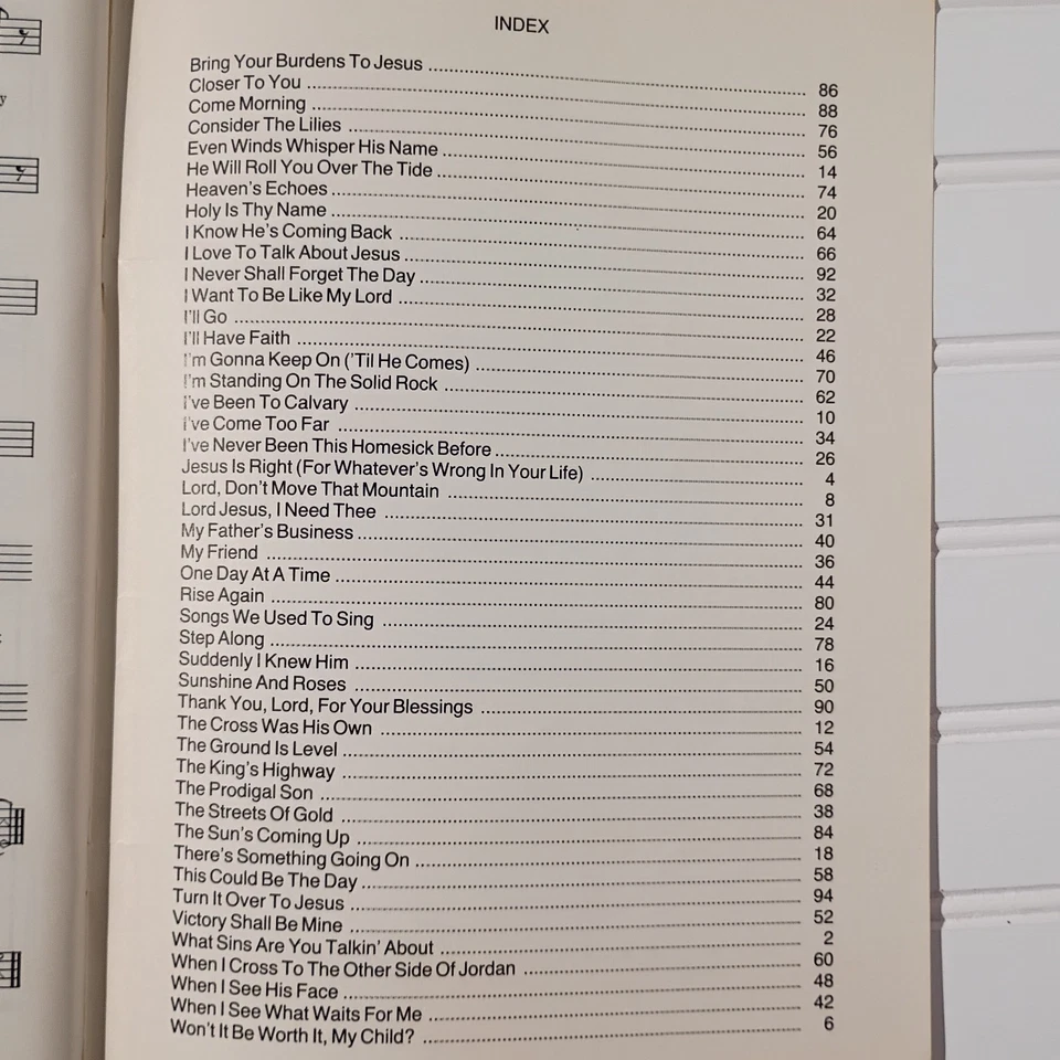 KEEP ON SINGING Songbook Christian Southern Gospel Music 1979 Pink 46 Songs Vtg - Image 2 of 4