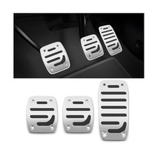 3PCS Non-Slip Car Pedal Covers Vehicle Gas and Brake Pedals Covers Kit, Manual