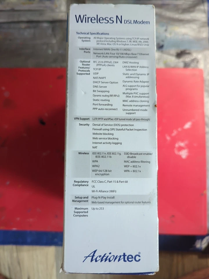 Actiontec WireNdsl Modem-DSL Modem/ Router  - Image 3 of 4