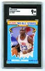 MICHAEL JORDAN~CHICAGO BULLS~1990 FLEER ALL-STARS SGC-9 MINT GRADED NBA CARD #5