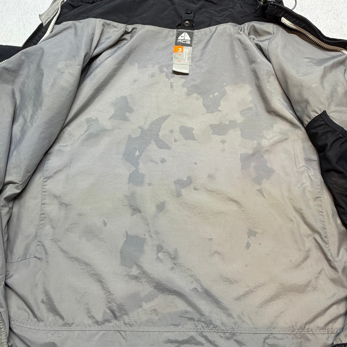 Nike ACG Outer Layer 3 Storm-FIT Shell Jacket Black XL Y2K