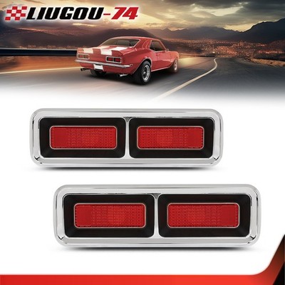 Fit For 1968 Chevrolet Camaro RS Tail Light Lens Bezels Gaskets Kit Left & Right