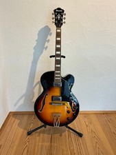 Chitarra elettrica Ibanez AF75 BS Full Hollow Sunburst Japan vintage e borsa gig