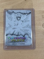 Devin Carter 2025 Leaf Eclectic Football Signature Series 1/1 Printing Plate