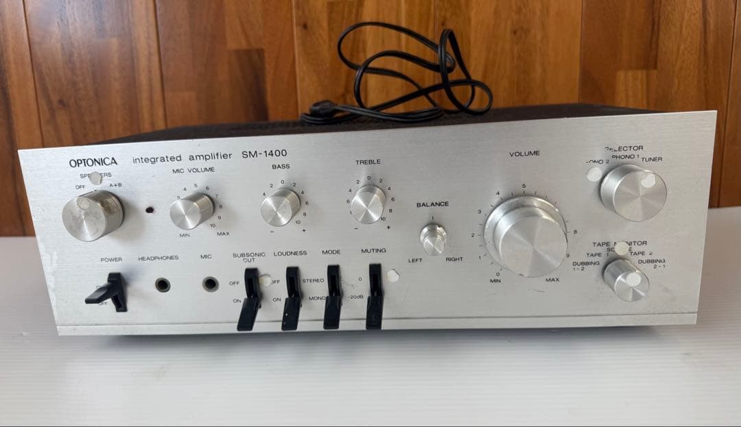 SHARP OPTONICA SM-1400 プリメインアンプ(a17) Sharp Optonica SM-1400 Amplifier Sound And Audio Control Japan | eBay