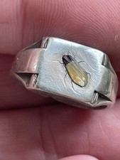 Silver Shibayama Ladies Signet Ring Stunning Detail Quality Piece Size O