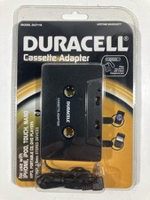 Duracell DU7116 Cassette Adapter iPhone iPod CD Player 3.5mm Headphone Jack NEW