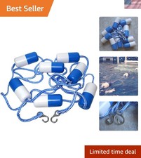 18 Ft Pool Safety Divider with 2 Stainless Hooks - Ideal for Organized Swimming