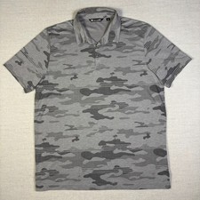 Travis Mathew Polo Mens 2XL Camo Hawaiian Golf Performance Short Sleeve Shirt