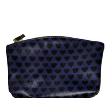 IPSY Zipper Pouch Make-up Bag Purse Organizer NWOT Heart Gold Accents Fashion