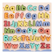 Wooden Alphabet Letters Puzzle Set 52pcs