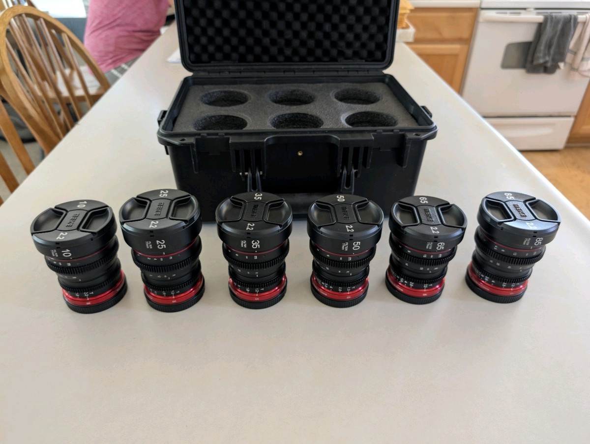 Meike Mini Prime T2.2 Cine 6-Lens Kit with Case (Canon RF) | eBay