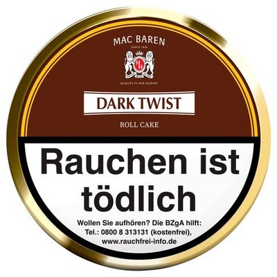 Mac Baren Dark Twist Pfeifentabak Dose  Pipe Tobacco 100g