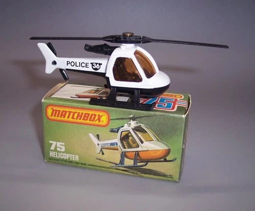 "MATCHBOX" LESNEY SUPERFAST SF-75 **POLICE** HELICOPTER MINT BOXED